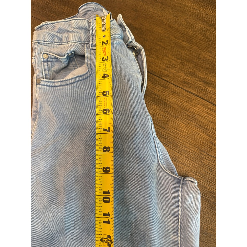 Q2 Premium Denim Womens Light Wash High Waisted Wide Leg Jeans Blue Size S/40 - Picture 8 of 8